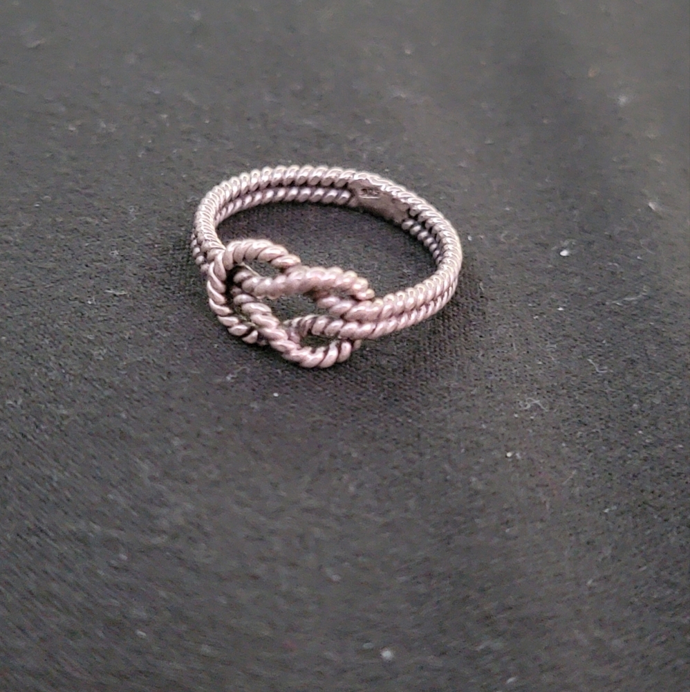 Silver Knot Ring - image 2